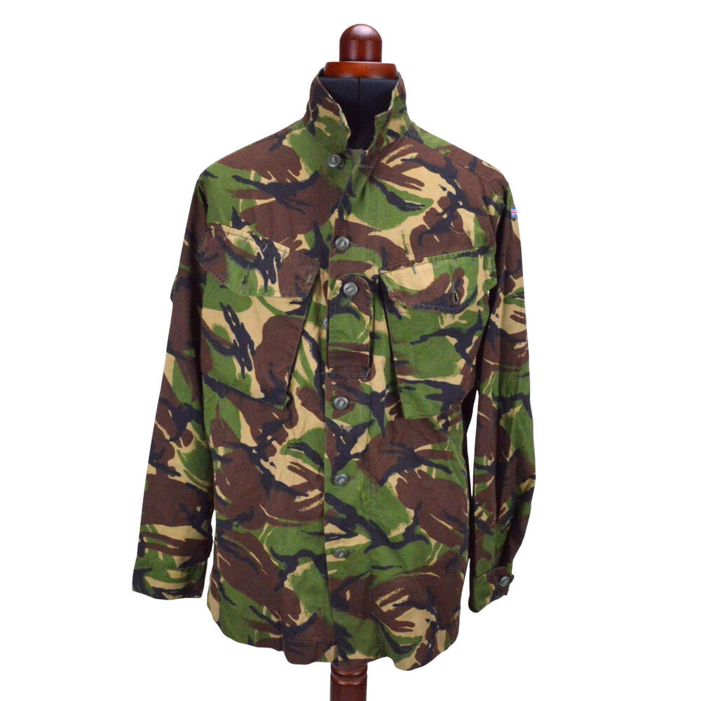 British Army Camo Military Woodland DPM Shirt 180/96 M Regular Zip